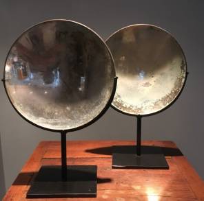 Pair of WW1 Parabolic Mirror Reflectors